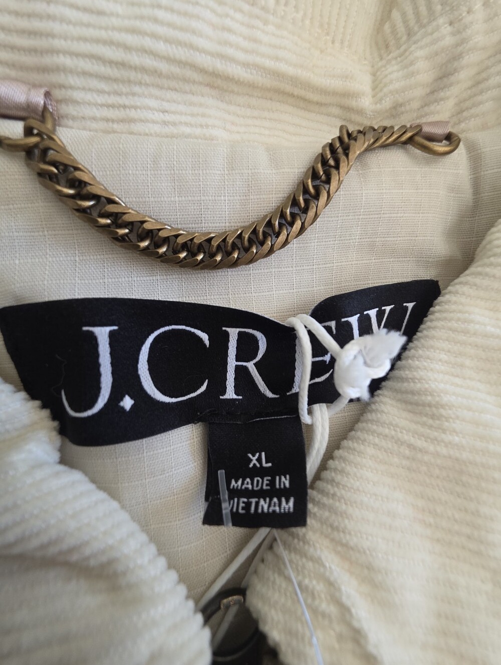 J.Crew Women’s Cropped Barn Jacket™ in ripstop cotton Sz XL $228 Cream - Picture 9 of 11